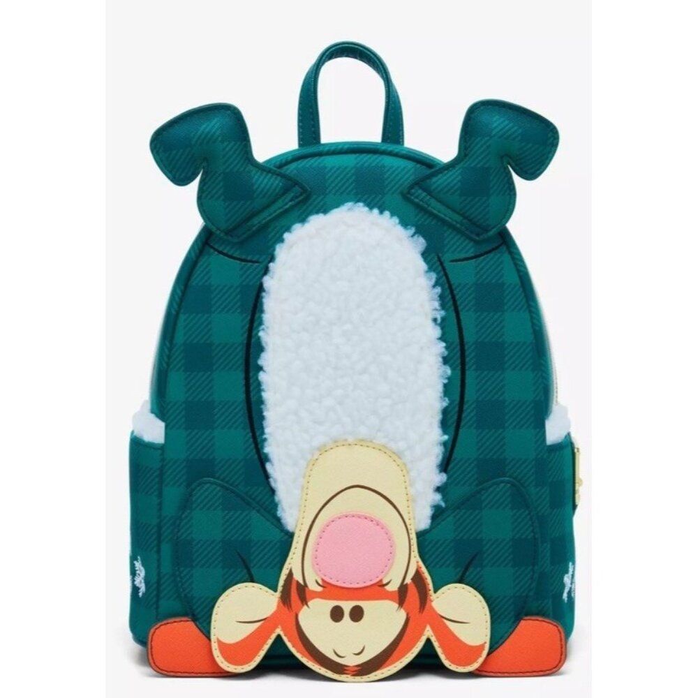 Tigger Winter Pajamas Sherpa Mini Backpack Disney Loungefly Winnie The Pooh NWT